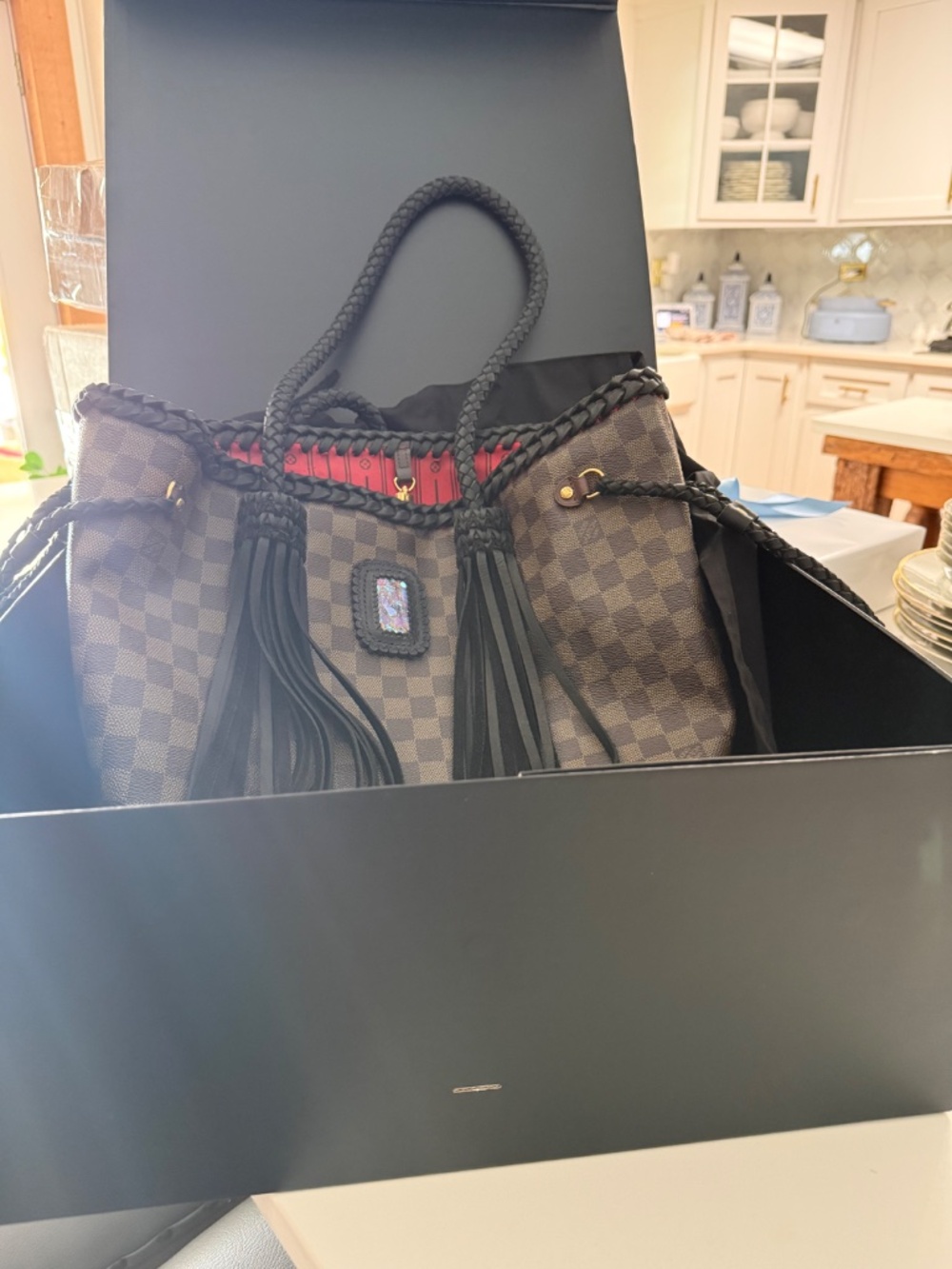 Louis Vuitton Handbag (reworked) - Picture 4 of 9